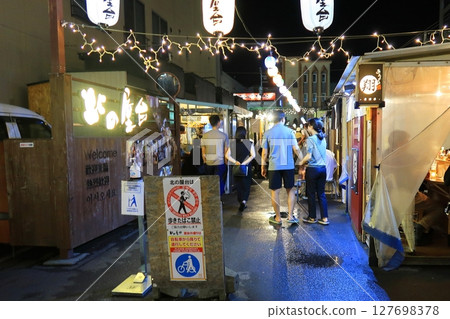 Northern food stalls in Obihiro, Hokkaido Northern food stalls in Obihiro, Hokkaido 127698378