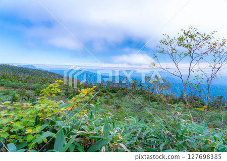 [Mountain material] Tenguhara and sea of clouds in early autumn [Nagano Prefecture] 127698385