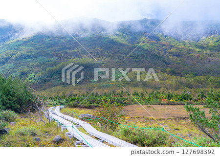 [Mountain material] Tenguhara and sea of clouds in early autumn [Nagano Prefecture] 127698392
