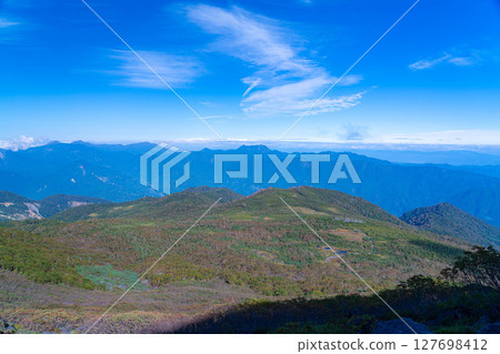 [Mountain material] Tenguhara and sea of clouds in early autumn [Nagano Prefecture] 127698412