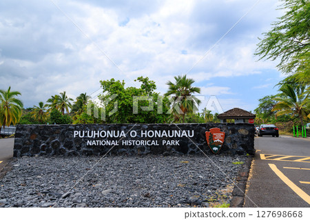 Hawaii Holidays: Pu'uhonua o Honaunau National Historical Park, Big Island Hawaii Holidays: Pu'uhonua o Honaunau National Historical Park, Big Island 127698668