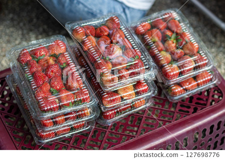 Fresh Strawberries Packed for Sale Fresh Strawberries Packed for Sale 127698776