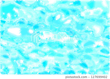 Bright fluorescent blue texture with a jagged, mottled frost or ice-like icy texture Bright fluorescent blue texture with a jagged, mottled frost or ice-like icy texture 127699402