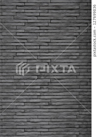 Exterior wall brick-like tile with dots, gray Exterior wall brick-like tile with dots, gray 127699836
