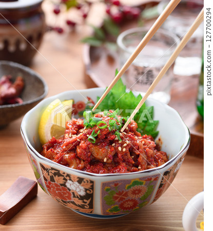 Korean food Cod Changja (Tarachanja) 127700294