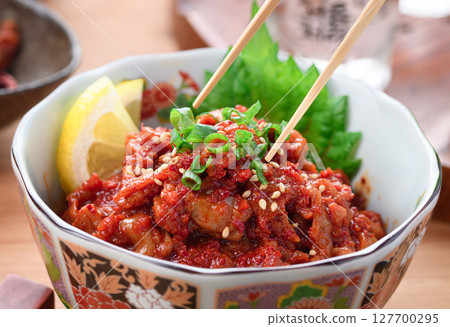 Korean food Cod Changja (Tarachanja) Korean food Cod Changja (Tarachanja) 127700295