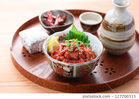 Korean food Cod Changja (Tarachanja) Korean food Cod Changja (Tarachanja) 127700313