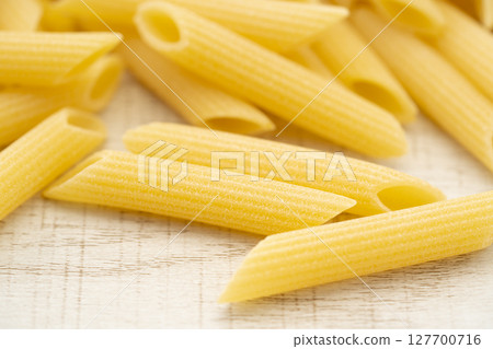 Close up of Penne (Rigate) Close up of Penne (Rigate) 127700716