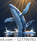 Leaping Whale 127700761