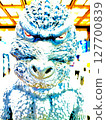 Scary face like Godzilla 127700839