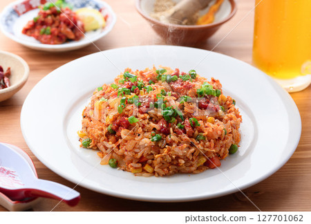 Addictively spicy ♪ Changja fried rice 127701062