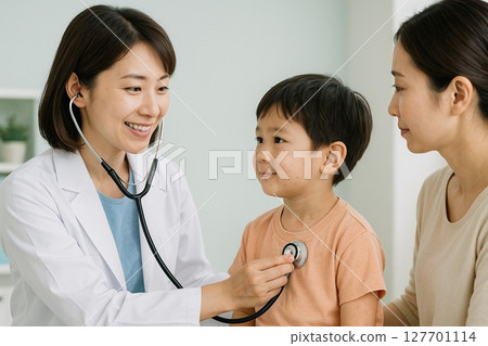 Checkup care, gentle pediatric examinations and peace of mind for families 127701114