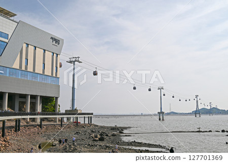 [Korea/Hwaseong City] Jebu Island Marine Cable Car, view from the mainland 127701369