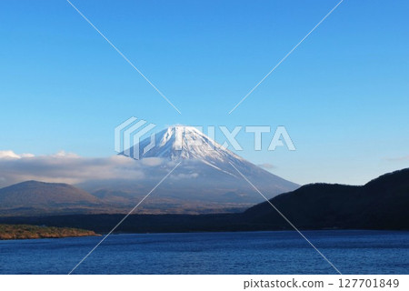 Waiting for dusk at Lake Motosu 127701849