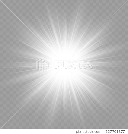 Bright White Sunburst Lens Flare Effect .Vector Bright White Sunburst Lens Flare Effect .Vector 127701877