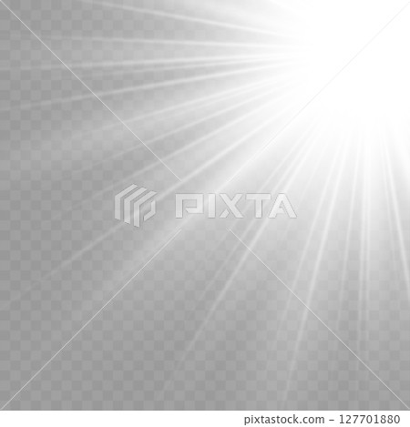 White Sun Rays and Lens Flare Effect from Corner .Vector White Sun Rays and Lens Flare Effect from Corner .Vector 127701880