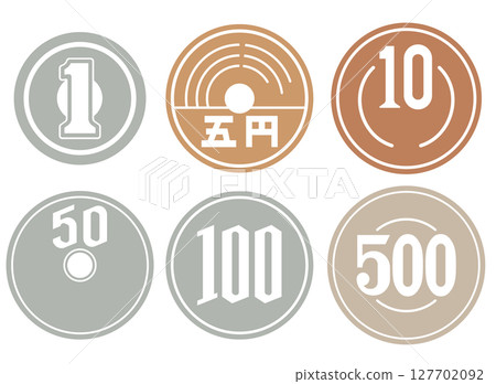 JPY Japanese Yen Icon 127702092