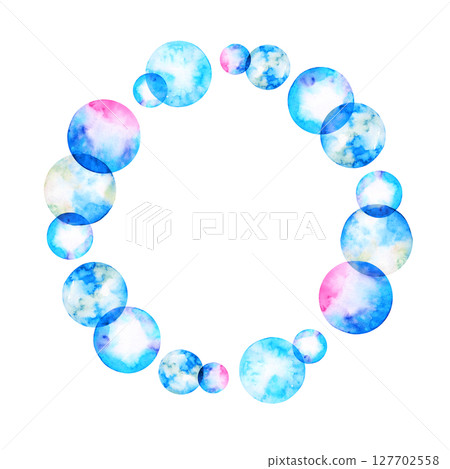 肥皂泡,泡泡,星球,彩色框架,水彩,插圖 肥皂泡,泡泡,星球,彩色框架,水彩,插圖 127702558