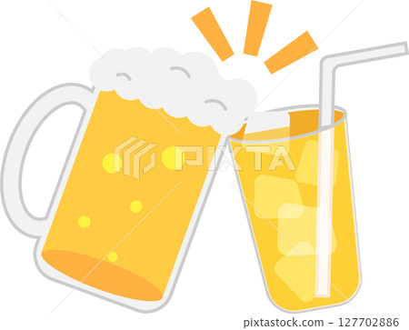 Image of a toast with beer and orange juice 127702886