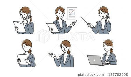 工作中的女人 127702908