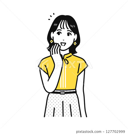Solution Safe Young Woman Illustration Material 127702999