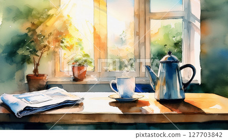 Start your day with morning coffee 127703842