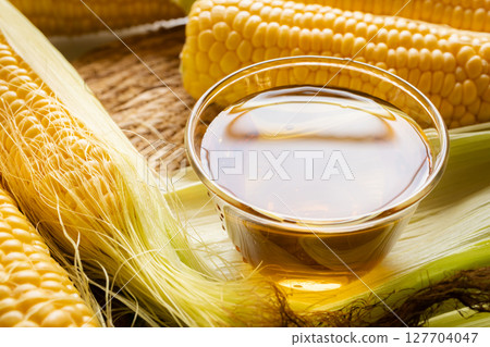 玉米鬚茶或玉米茶的圖片 玉米鬚茶或玉米茶的圖片 127704047