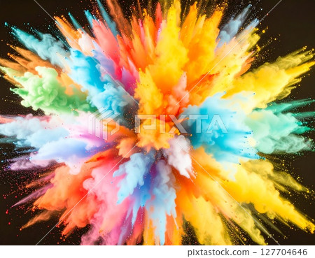 Colorful explosion image Colorful explosion image 127704646
