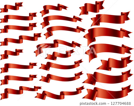 Ribbon, deformed slip, 10 red 127704688