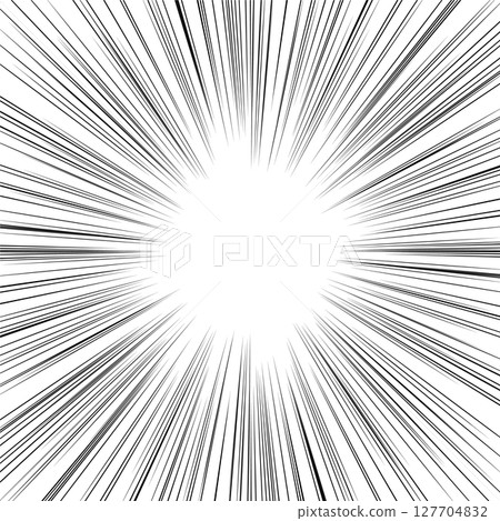Manga-style focus lines and effect lines Vector 127704832