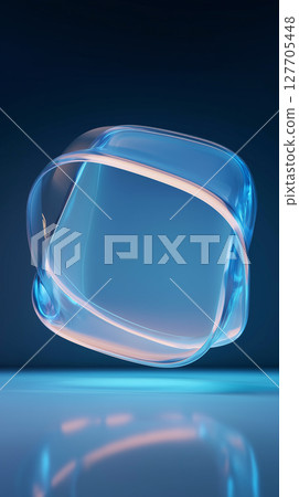 glasses on a black background 127705448