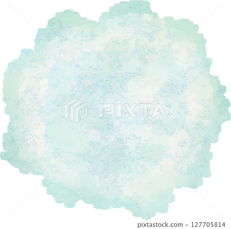 Watercolor style round cloud shaped frame illustration Watercolor style round cloud shaped frame illustration 127705814