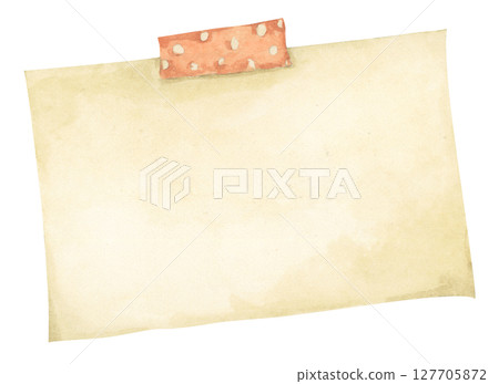 Pastel Notepad and Sticky Notes. Memo Pad for Planner, Office or Back to School. Watercolor Note Paper Illustration. 127705872