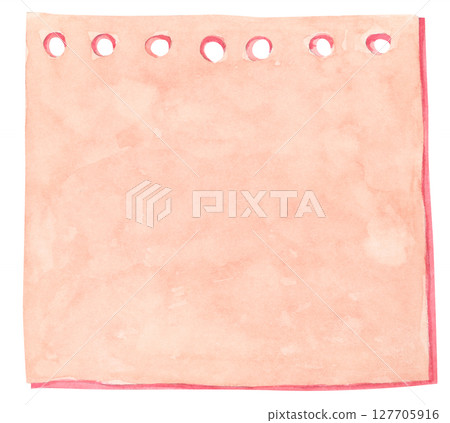 Pastel Notepad and Sticky Notes. Memo Pad for Planner, Office or Back to School. Watercolor Note Paper Illustration. 127705916