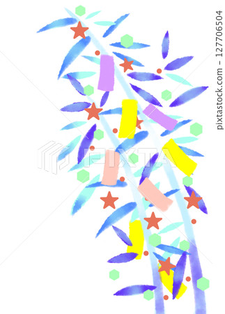 七夕裝飾的插圖 127706504