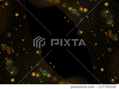 Abstract luxury golden background with wavy lines and bokeh lights Abstract luxury golden background with wavy lines and bokeh lights 127708500