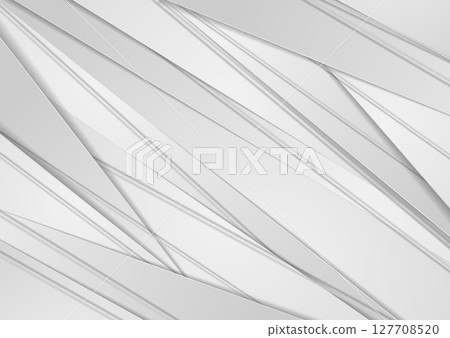 Grey white stripes and lines corporate geometric abstract background Grey white stripes and lines corporate geometric abstract background 127708520