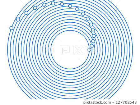 Blue circular spiral lines abstract futuristic tech background Blue circular spiral lines abstract futuristic tech background 127708548