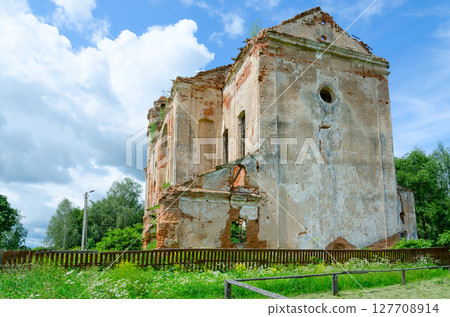 Abandoned Dominican Church of St. Anthony in agrotown of Knyazhitsy, Mogilev Region, Belarus Abandoned Dominican Church of St. Anthony in agrotown of Knyazhitsy, Mogilev Region, Belarus 127708914