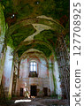 View inside abandoned Church of St. Anthony in the agrotown of Knyazhitsy, Mogilev region, Belarus 127708925
