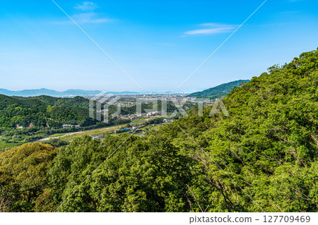 [Continued Top 100 Castles in Japan] Ichinomiya Castle: Tokushima Plain seen from the Honmaru 2, Tokushima City, Tokushima Prefecture 127709469