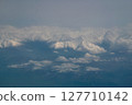 View of the earth from an airplane window 127710142