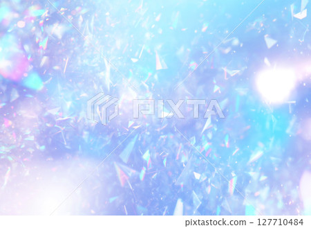 閃閃發光的藍色背景 127710484