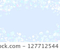 Sparkling frame on blue background 127712544
