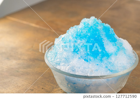 Shaved Ice Blue Hawaii image (stock photo) 127712590