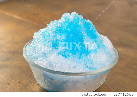Shaved Ice Blue Hawaii image (stock photo) 127712593