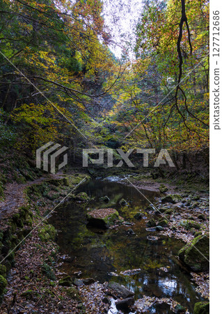 Autumn in Nabari, Mie Prefecture: Autumn leaves at Akame 48 Falls Autumn in Nabari, Mie Prefecture: Autumn leaves at Akame 48 Falls 127712686