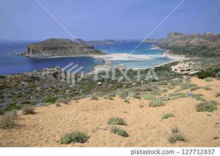 Tigani and Balos beach- lagoon, Crete, Greece Tigani and Balos beach- lagoon, Crete, Greece 127712837