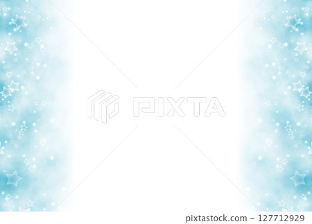 暗淡的淡藍色星星和閃光粒子背景 127712929