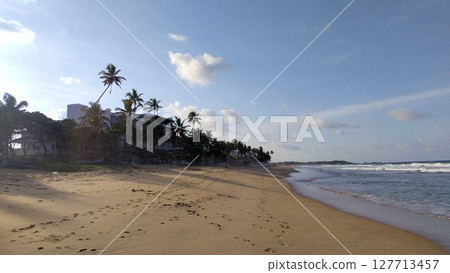 Narigama Beach in the morning, Sri Lanka Narigama Beach in the morning, Sri Lanka 127713457